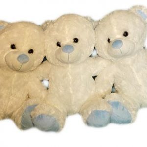 عروسک پولیشی خرس های سفید کوچک و متوسط