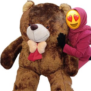 عروسک خرس بزرگ 180 سانتی قهوه ای و چاق