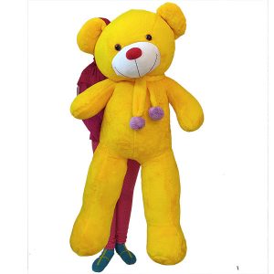عروسک خرس بزرگ 130 سانتی زرد پولیشی