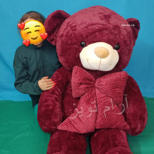 عروسک خرس تپل زرشکی برای دختر
